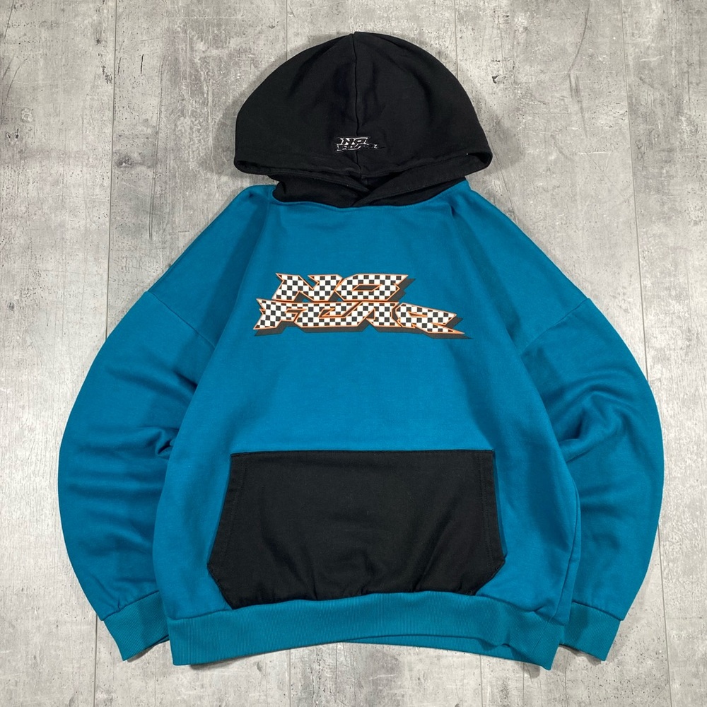 Y2k Blue & Red No Fear Tee Shirt